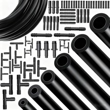Vacuum Line Kit 6Pcs 5Ft Vacuum Hose Automotive With 65Pcs Vacuum Line