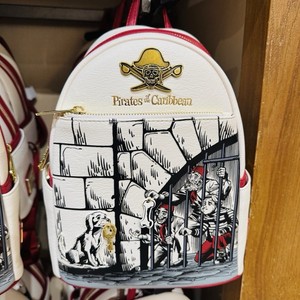 Rare Loungefly White & Red Pirates of the Caribbean Mini Backpack RARE Loungefly Disney Parks Pirates Of The Caribbean Redd  main image 3