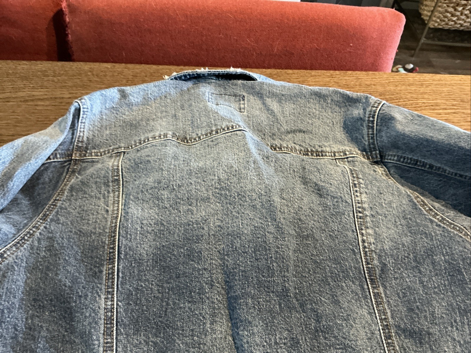 UNIVERSAL THREAD Waist Length Button Down Denim J… - image 24