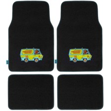 BDK Scooby Doo Mystery Machine Car Floor Mats - Universal Auto Carpet, 4 Piece S