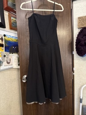 I.N. San Francisco black strap cocktail party wedding semi Formal Dress 7