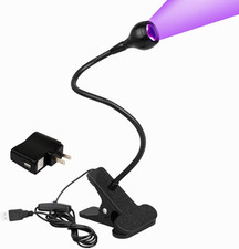 3W 395NM LED Black Light, Flexible Gooseneck UV Blacklight for Satin Detection,