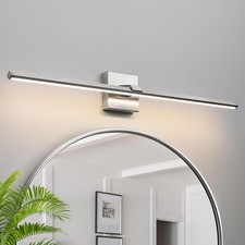 32" Brushed Nickel Dimmable LED Vanity Light 28W, 3000K for Bathroom, Wall