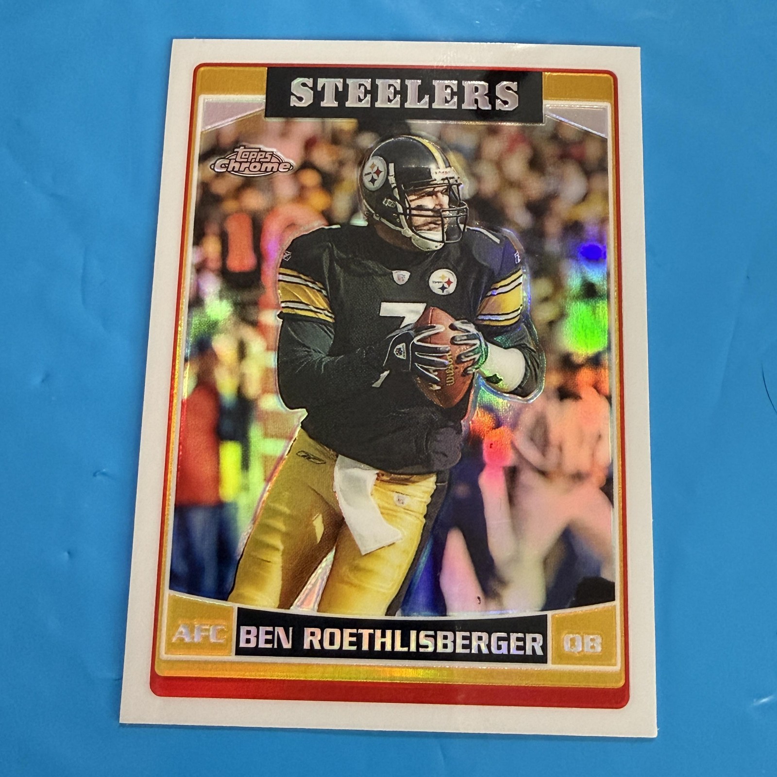 2006 Topps Chrome Refractor Ben Roethlisberger Steelers