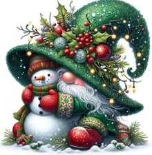 JYXSJYYD 5D DIY Christmas Diamond Art Kits for Adults,Christmas Snowman KM241