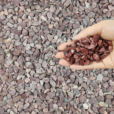 2 Lbs Succulent and Cactus Pebbles Gravel, 3/8 Inch Decorative Red River Rocks f