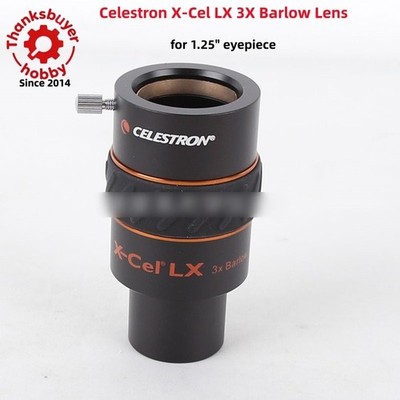 Celestron X-Cel LX 3X Barlow Lens with Anti-slip Rubber Ring for 1.25'' Eyepiece 