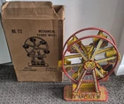 Vintage Rare 1930's J.Chein Tin Litho Hercules Ferris Wheel Wind-Up Toy W/ Box