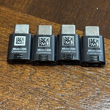 4-Pack Micro USB to USB C Adapter Aluminum Type C Connector for Samsung LG Pixel