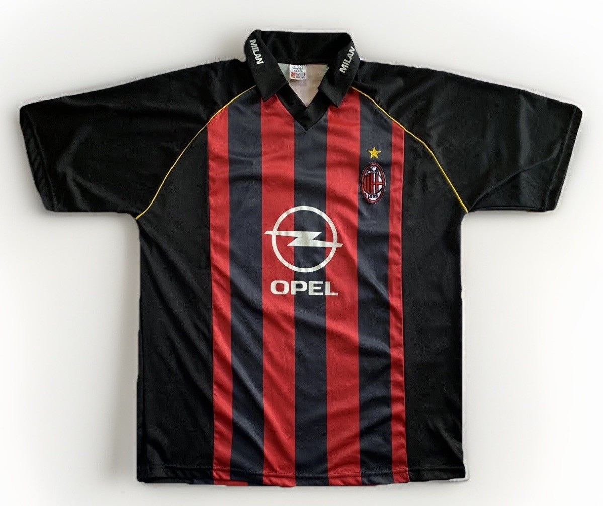 Vintage World Sport Milan Football (Soccer Jersey) Crespo #11 Jersey Men Size XL