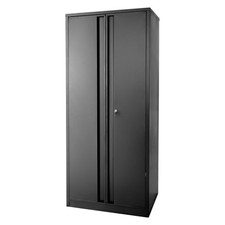 Buffalo 5 Shelf Metal Cabinet 1830mm Storage Steel Garage Workshop Lockable Unit