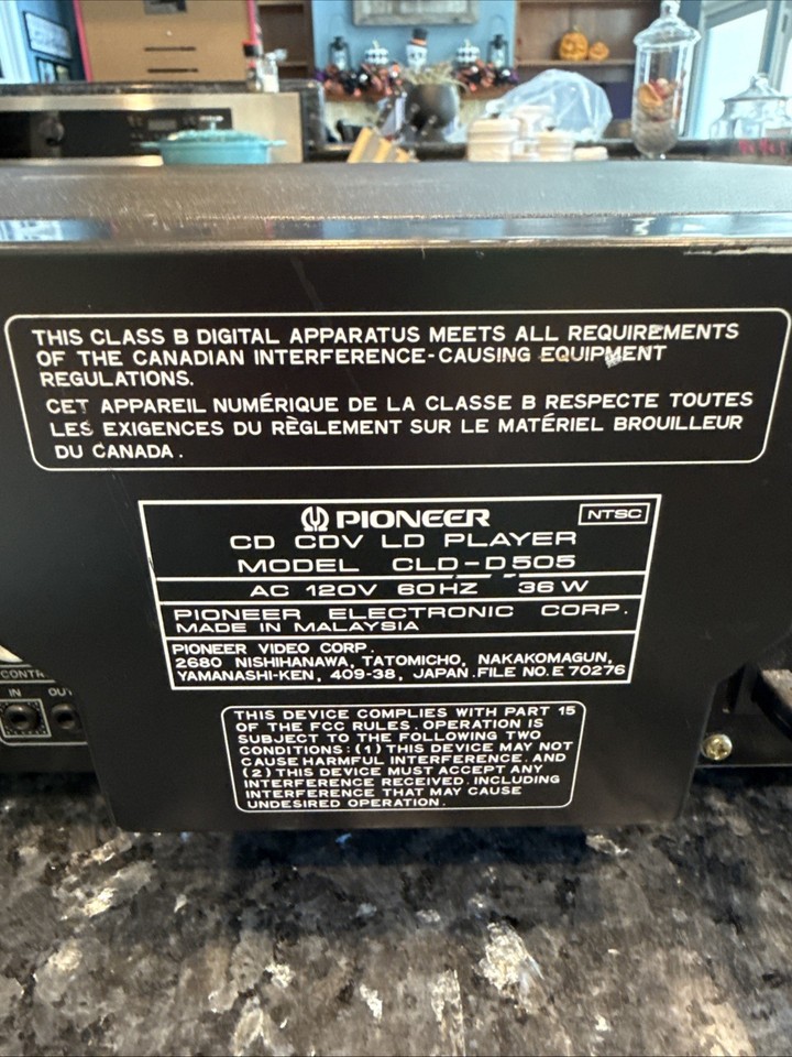 Courroie De Remplacement Pour Lecteur LaserDisc Pioneer CLD-D505 - Neuve, Haute Qualité