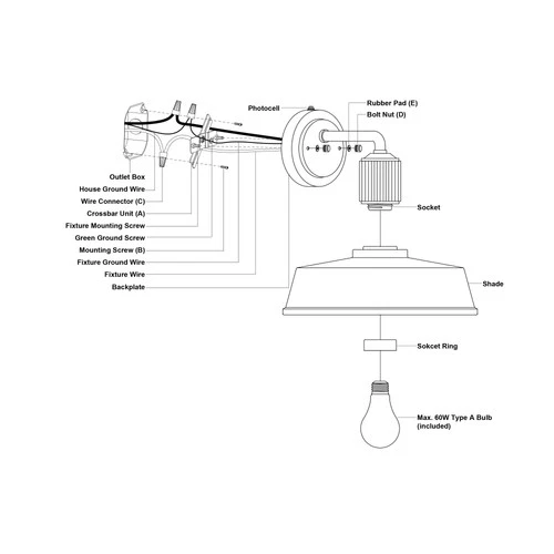 Vaxcel Lighting T0750 Hammond 9" Tall Outdoor Wall Sconce - White - Picture 2 of 12