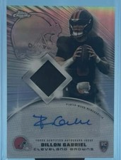 2025 Topps Chrome NFL Browns RPA Dillon Gabriel QB Rookie Patch Auto Football 🏈