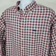 Daniel Cremieux Signature Collection Shirt Mens 2XL Plaid Button Long Sleeve