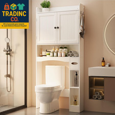 over the Toilet Storage Cabinet, 32.3" W over Toilet Bathroom Organizer with Doo