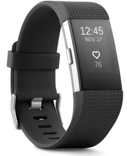 Fitbit Charge 2 Heart Rate  Fitness Wristband, Black, Large US Version   NEW