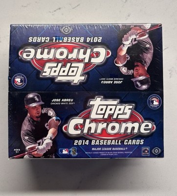 2014 Topps Chrome Baseball Jumbo Factory Sealed Hobby Box MLB (5 Autos)