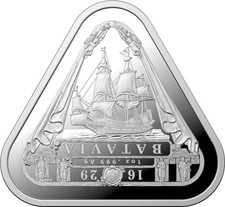 1 Dollaro Australian Shipwrecks - Batavia Triangolare 1 Oncia Argento 2019