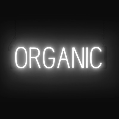 SpellBrite ORGANIC Sign | Neon Organic Sign Look, LED Light | 26.2'' x 6.3''