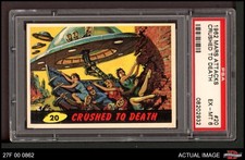1962 Mars Attacks #20 Crushed to Death PSA 6 - EX/MT
