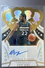 2019-20 Panini Crown Royale Andrew Wiggins Crown Autographs GOLD /10