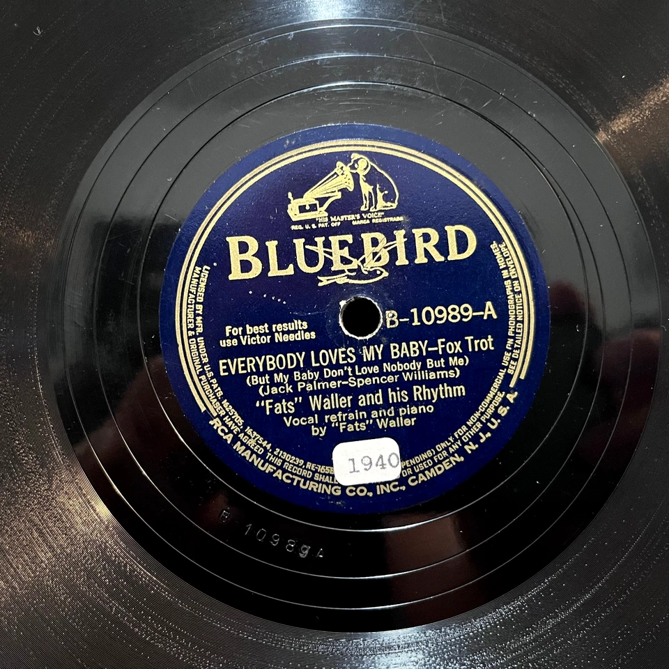 FATS WALLER Lot (2) Shortnin Bread Mamacita (1941)- 10" Shellac 78RPM Record - V - Image 2 of 4