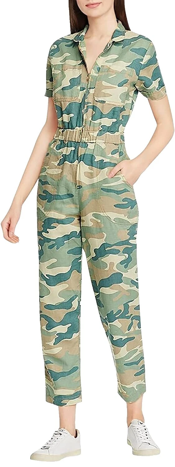 Mezcla de algodón camuflaje Jumpsuits & Rompers for Women