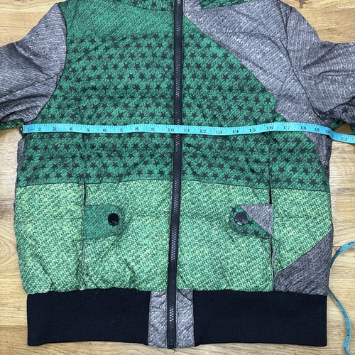 ERAL Kids Jr XL Gray Green Hooded Puffer Jacket Coat Insulated High Turtle Neck - Picture 5 of 24