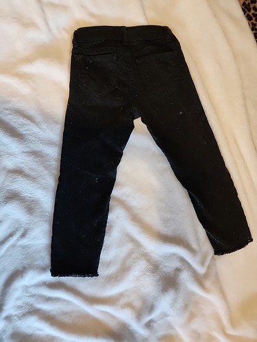 WN Girls Elastic Waist Black Fashion Jeggings Size XS 4-5 - Picture 5 of 6