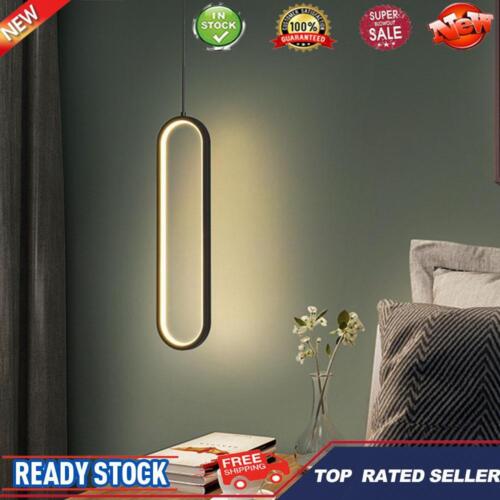 Modern Chandelier Minimalist LED Pendant Light for Bedroom (Black Warm Light) - Picture 1 of 8