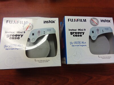 x FujiFilm Instax Mini Groovy Camera Case Smokey White Gray