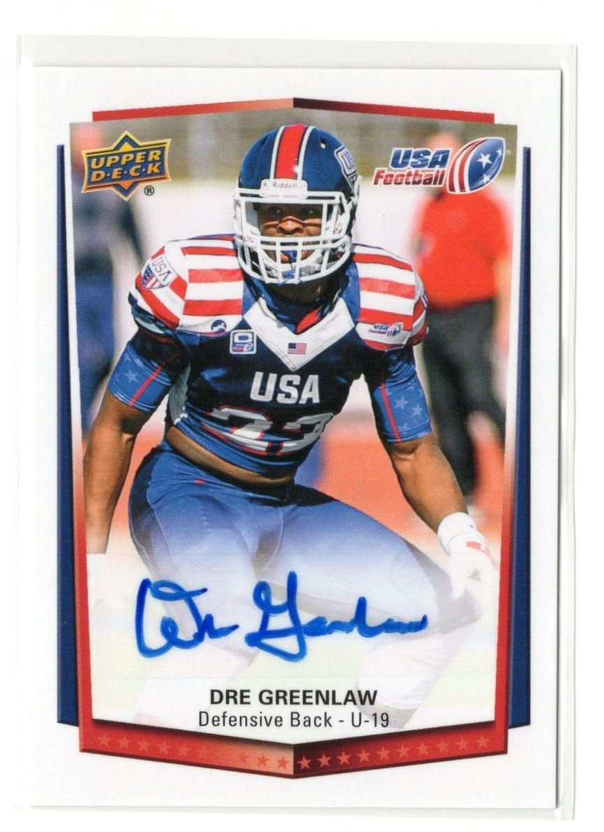 2015 Upper Deck USA Football Auto Dre Greenlaw #21