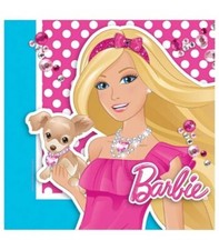 Barbie Party Tableware Set Plates Cups Napkins Tablecover Loot Bags