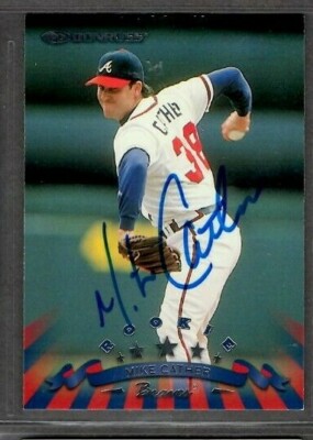 1998 Donruss #264 Mike Cather Atlanta Braves Baseball Signed