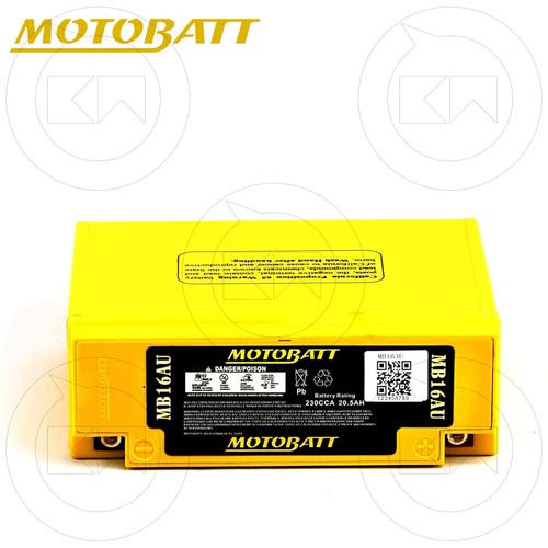 BATTERIA POTENZIATA MOTOBATT MB16AU SIGILLATA 12V 20,5Ah YAMAHA Virago 750 1990 - Picture 3 of 3