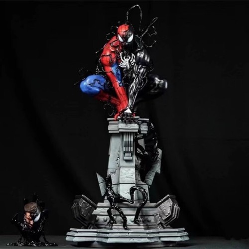 Symbiotic Spider Man Venom Can Shine Marvel Handmade Model Statue Gift in Stock - Picture 2 of 14