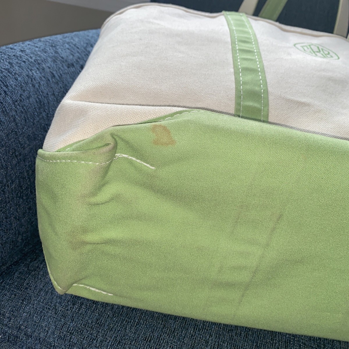 80s Vintage LL Bean Boat and Tote Canvas Tote Bag Green XL 80s Vintage LL Bean Boat and Tote Canvas Tote Bag Green XL