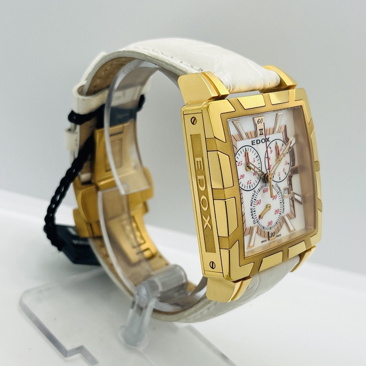 Edox Classe Royal Chronograph Rose Steel Sapphire Crystal 36mm