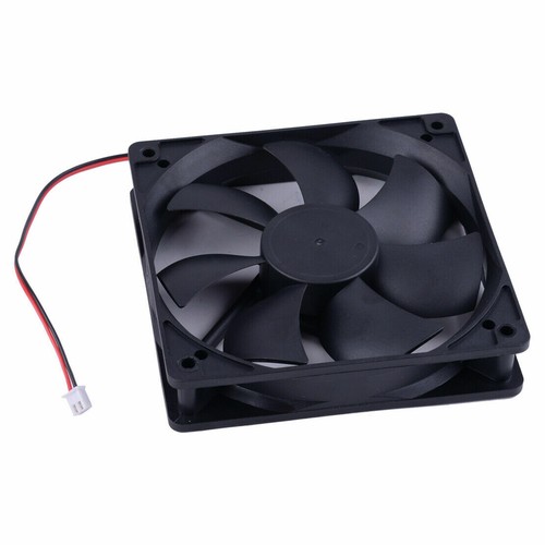 1PC 12V 120x120x25mm 12cm dual Ball Bearing PC Brushless Cooling Fan 2Pin 120mm - Picture 5 of 8