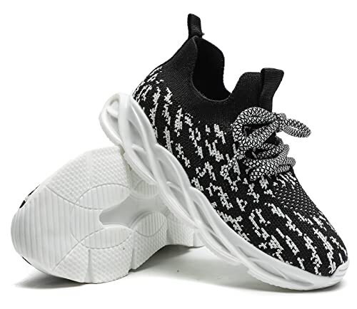 Toddler/Little Kid Boys Girls Lightweight 10 Toddler Black and White-new Style - Picture 6 of 7