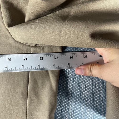 Chaps Ralph Lauren Mens Blazer Jacket Beige Lined Single Breasted Size L - Picture 11 of 13