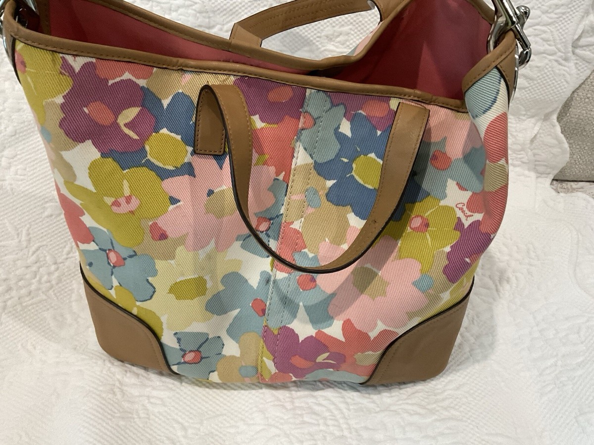 COACH Hadley Floral Print Duffle Tote Bag | eBay