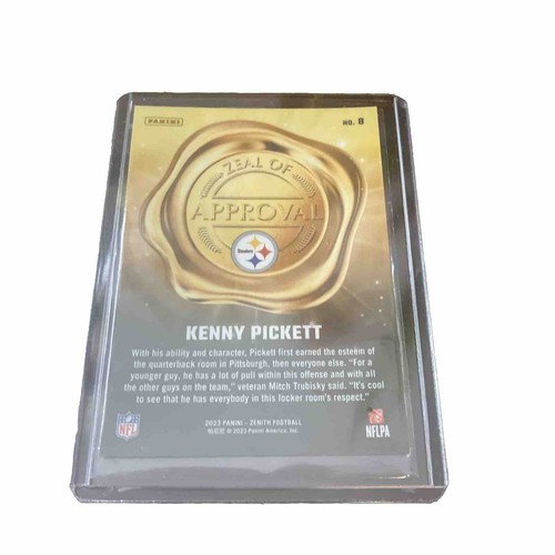 2023 panini zenith football Kenny Pickett Zeal Of Approval - Picture 2 of 2