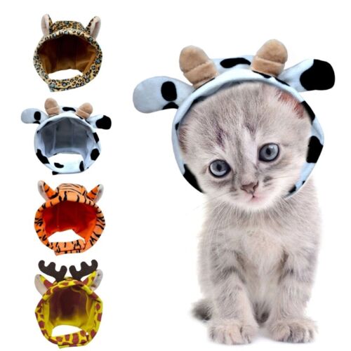 Pet Costume Caps with Ears Cute Hat Party Cosplay Dress Accessories - Picture 1 of 15