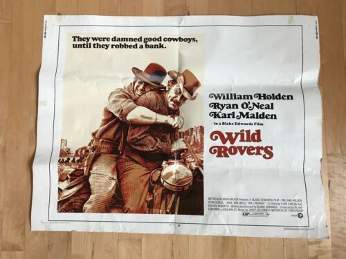 Wild Rovers Vintage 1971 Original Western Movie Poster Room Decor Used (IS-1372) - Picture 2 of 7