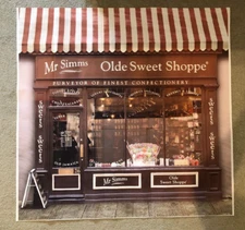Mr Simms Olde Sweet Shoppe Backdrop - 3' x 3'