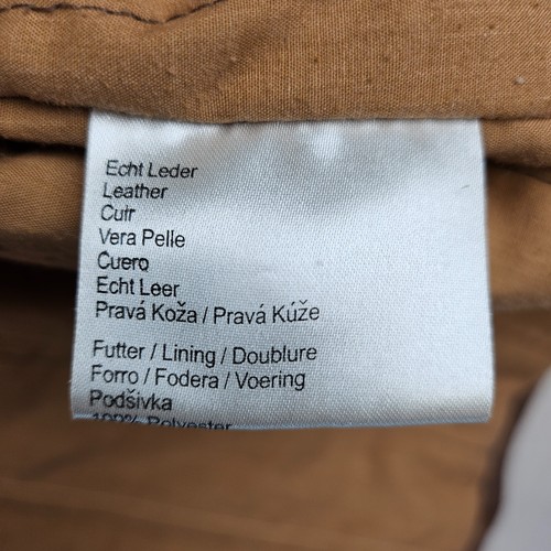 Alpha Industries Leather Field Jacket 54" Brown US Defence Dept. Flight - Picture 12 of 17
