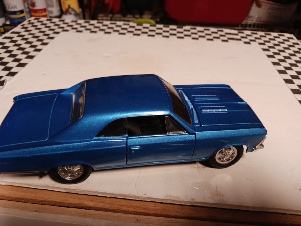 1:24 1966 Chevelle Malibu SS 396 MET. BLUE AND BLACK