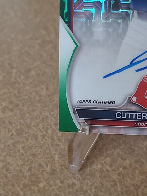 2023 Bowman Chrome Mega Box Cutter Coffey Green Refractor Auto /99